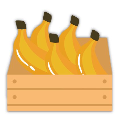 Caja platanos