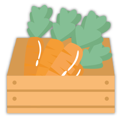 Caja zanahoria